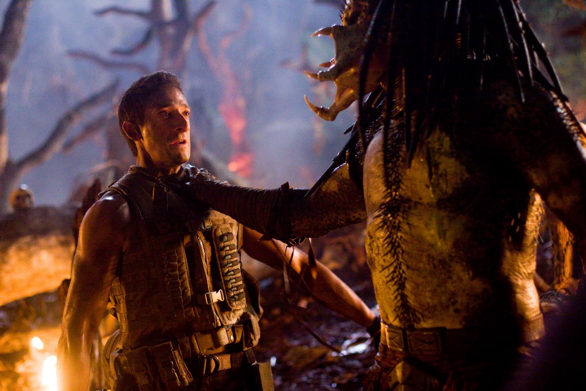 Alien vs. Predator Galaxy on X: ""I want off this planet..." Predator  negotiations! #Predator #Predators #AdrienBrody #DerekMeers #KNBEffects  #NimrodAntal #Yautja https://t.co/VuXVoSv7Qi" / X
