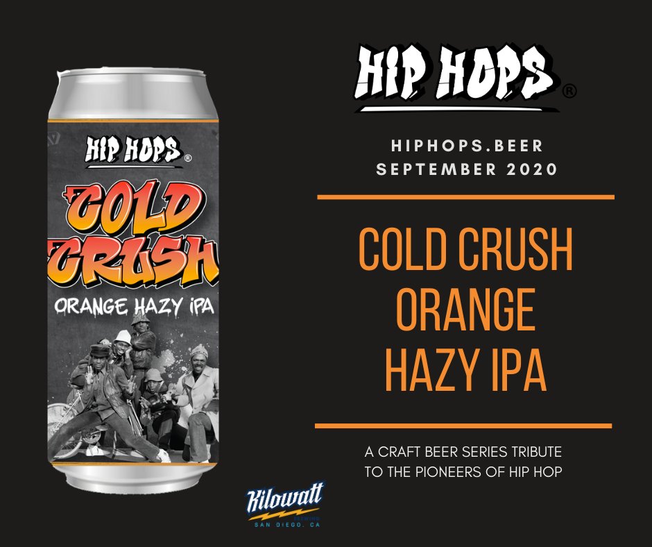 All you #Craftbeer  lovers and #hiphop enthusiasts, we are introducing the #coldcrushbrothers Orange Hazy IPA this month in #SanDiego #SantaMaria and #NewYorkCity This is one of the seven craft beers representing all elements of hip hop. #culture hiphops.beer