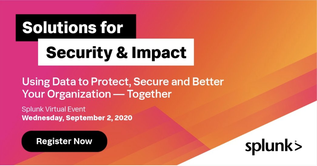 SplunkforGood's tweet image. The final countdown is on. This Wednesday, we’ll be sharing all about the solutions that make our people, our communities, and our services better. And yep, you guessed it - it’s #virtual, all you have to do is log on! Save your spot here: splk.it/32BHTa0 #SplunkForGood