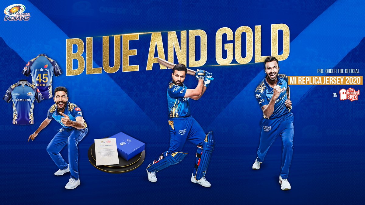 mumbai indians replica jersey