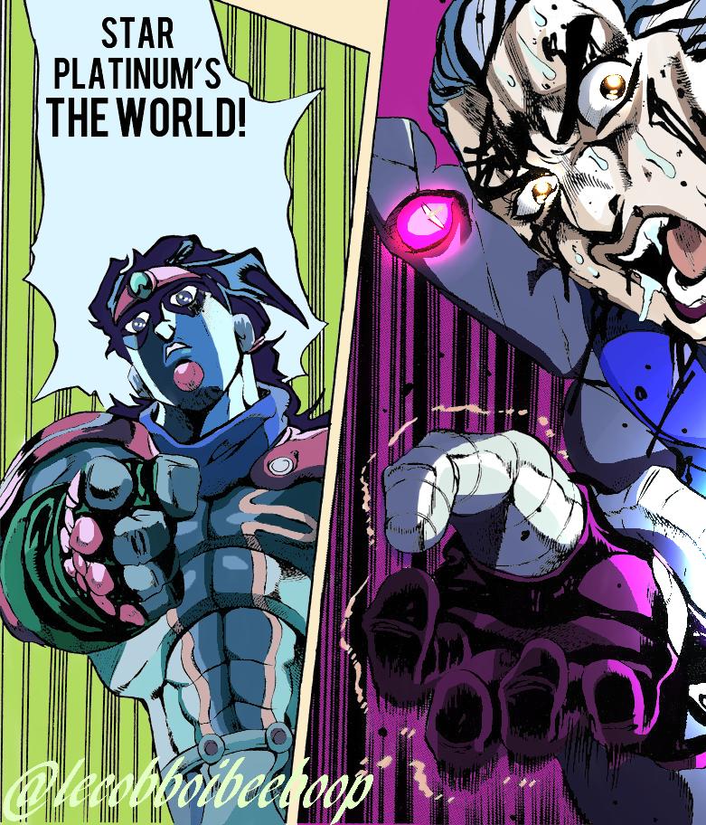 Star Platinum - The World Jojos Part 4 Colored by Lagann7 on