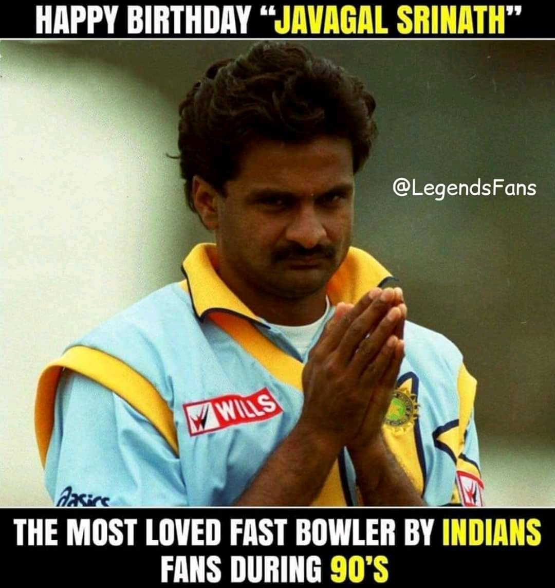 Happy Birthday Javagal Srinath!                               .. 