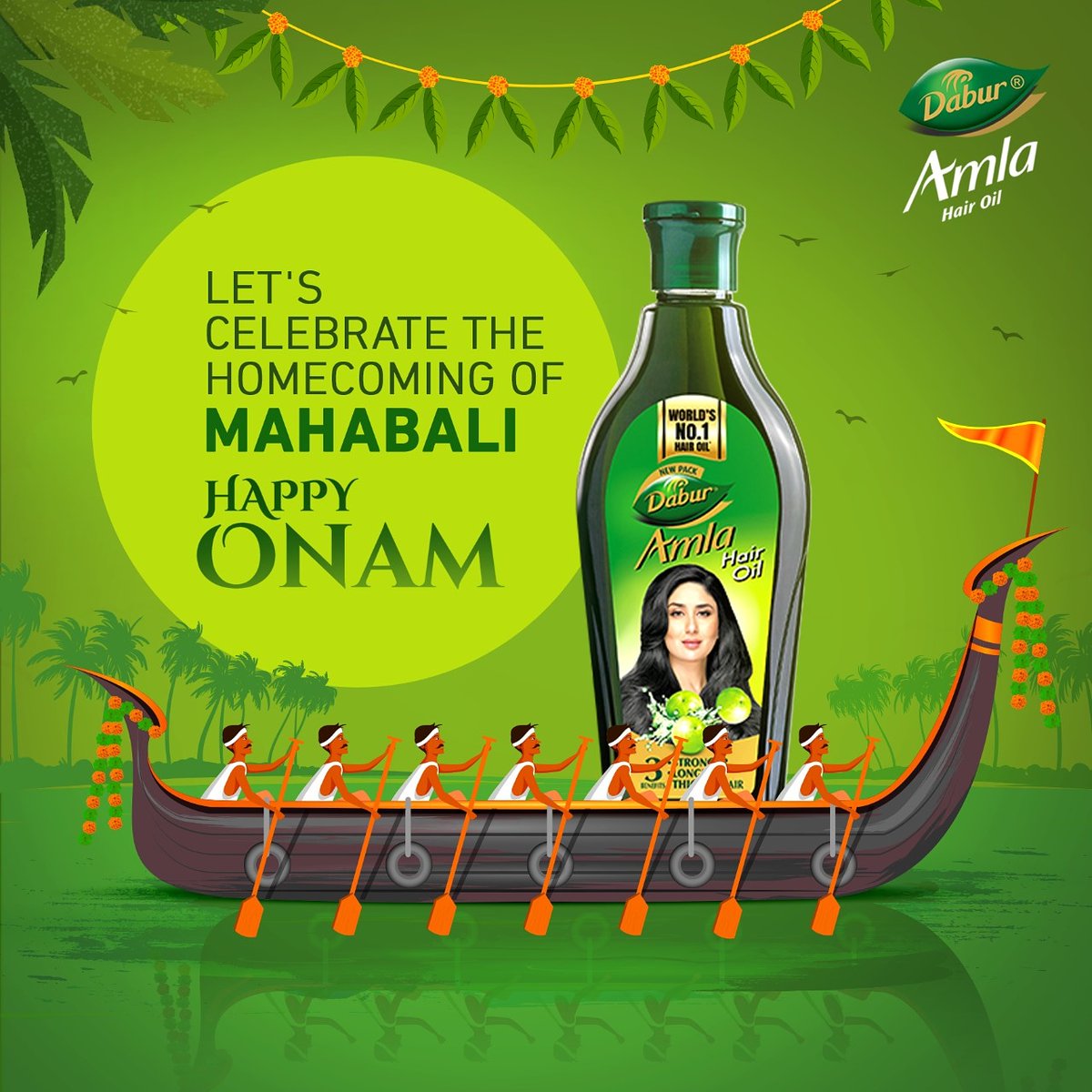 DaburHairOils's tweet image. Dabur Amla wishes all a very happy Onam. May you find the strength to leave your hair problems behind and reach shores of abundance.
#DaburAmla #HappyOnam2020