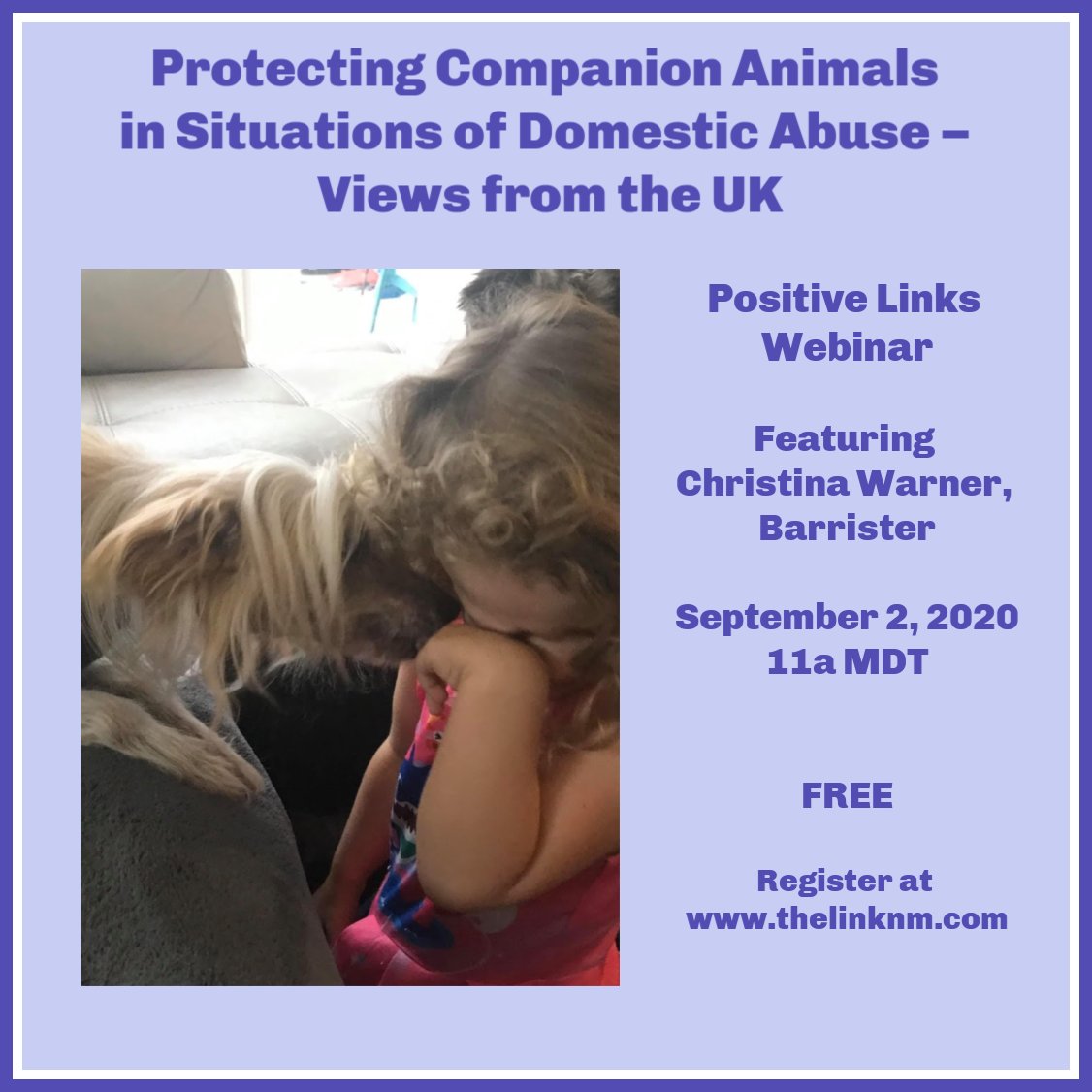 Protecting Companion Animals, Domestic Abuse and the Family Courts – Views from the UK - mailchi.mp/e-solved/posit…