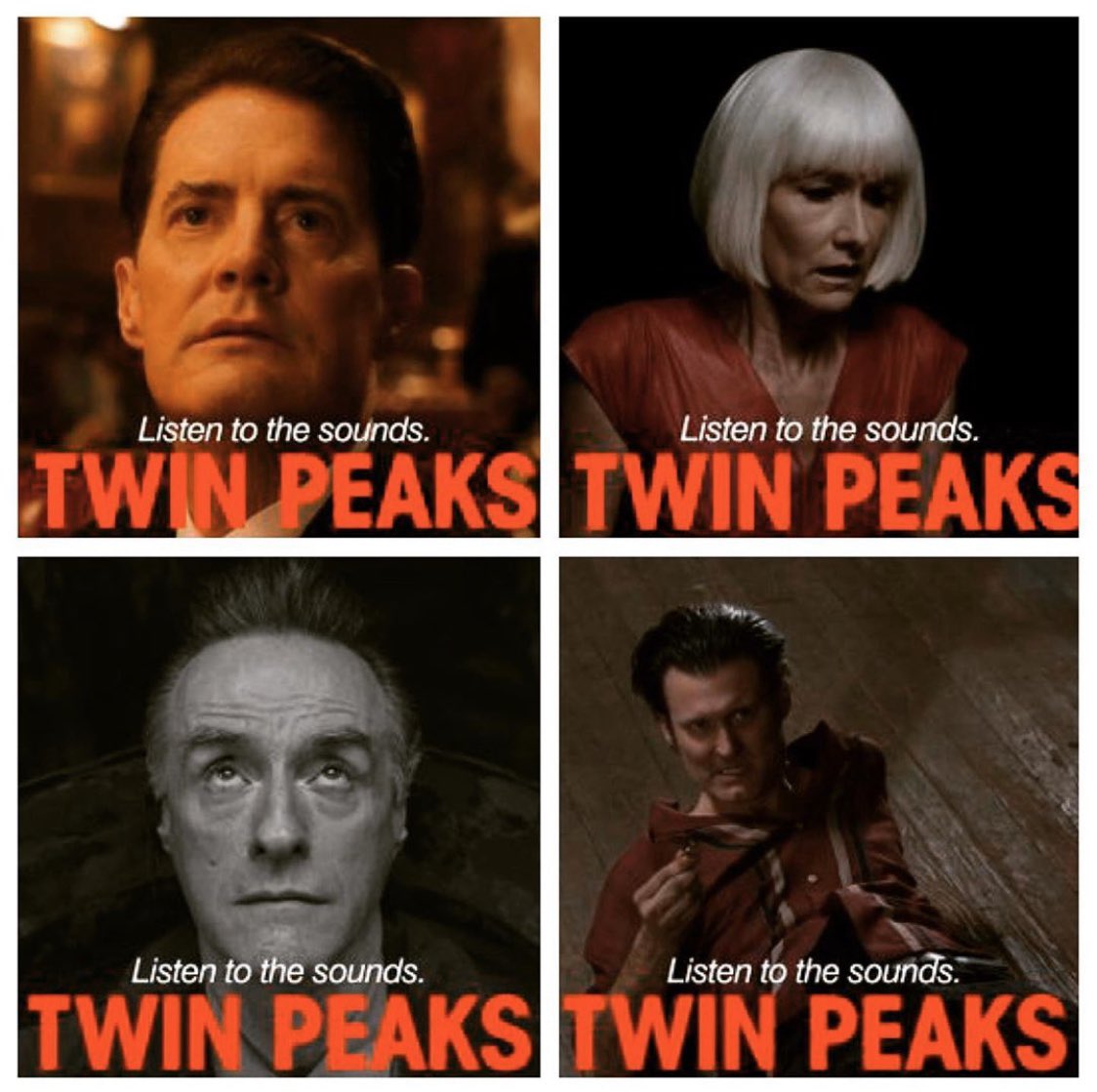 whoreshorror's tweet photo. Check out our first #TwinPeaks episode! We discuss sound design with a special guest. #lauraistheone #wrappedinplastic #davidlynch #agentcooper #laurapalmer #theredroom #blacklodge #kylemaclachlan #redroom #sounddesign @Kyle_MacLachlan @SHO_TwinPeaks @DAVID_LYNCH @LauraDern https://t.co/2GLHXoG7Ch