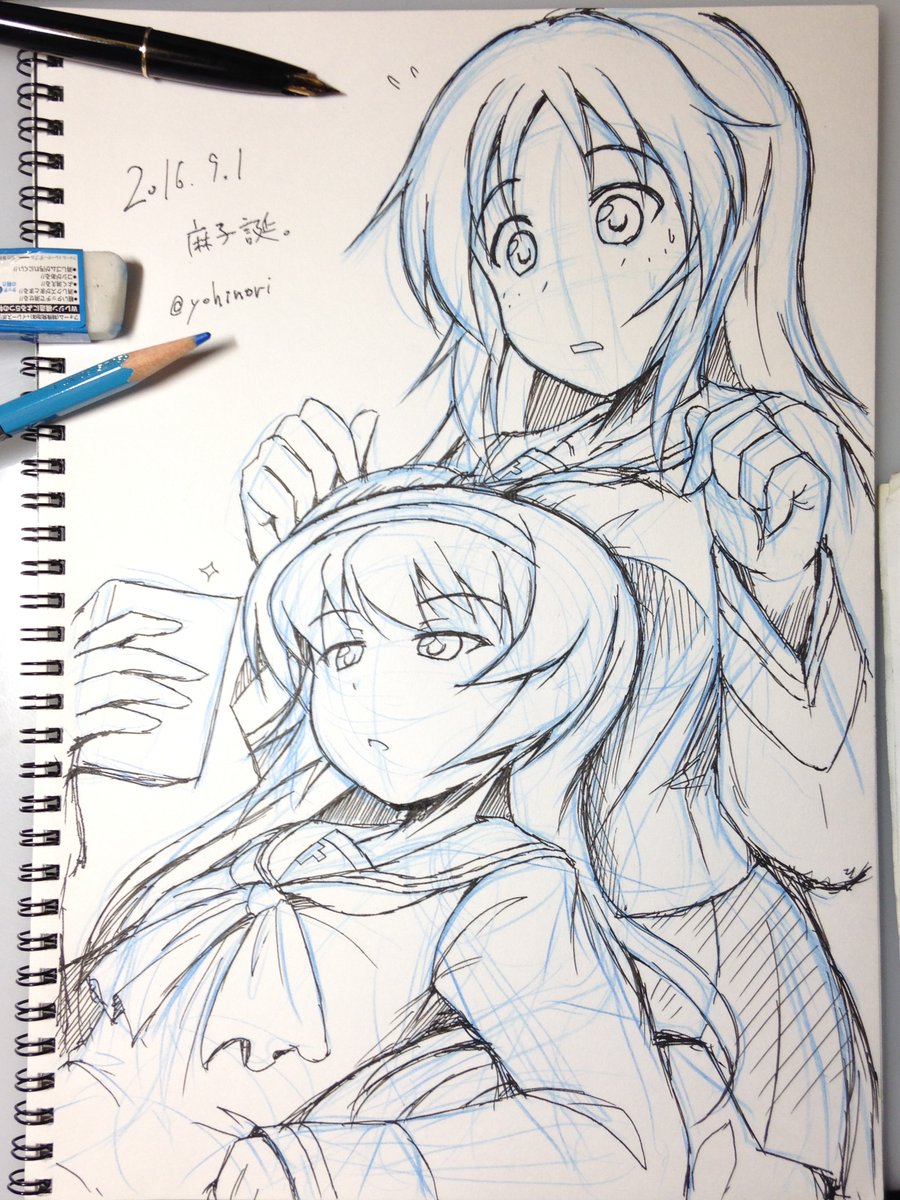 過去絵で恐縮ですが
麻子誕おめでとう!🎂
 #麻子誕2020
 #冷泉麻子生誕祭2020 