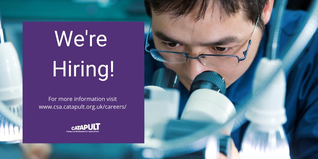 CSACatapult's tweet image. Looking for a new opportunity? ✨

We&apos;re hiring and looking for dedicated and talented individuals to join our expert team at CSA Catapult. 

View our latest vacancies: 
csa.catapult.org.uk/careers/

#engineeringroles #hiring #careers #engineering