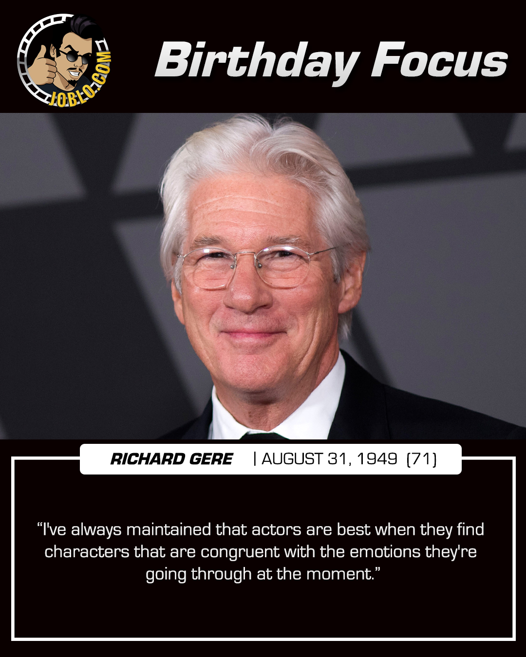 Happy 71st birthday to Richard Gere! 