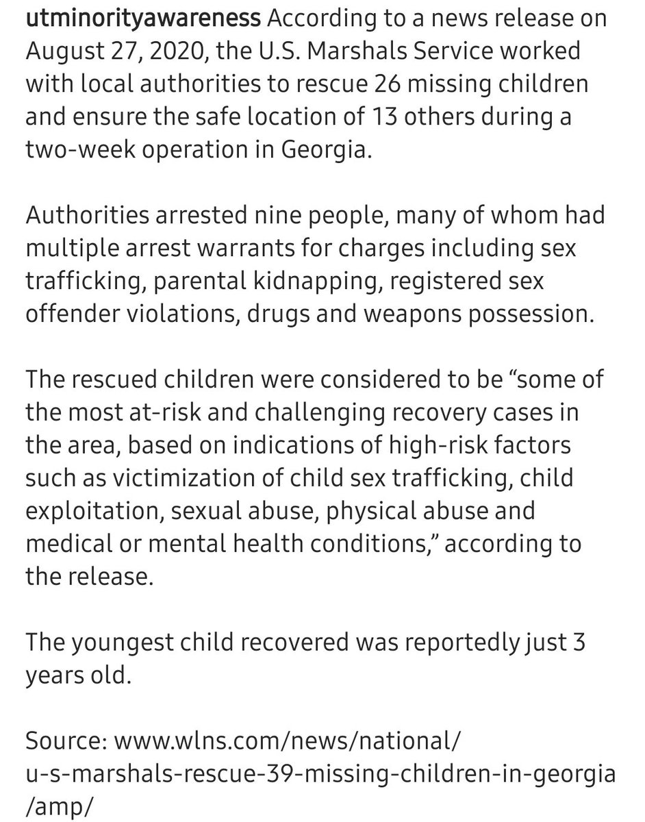 39 MISSING CHILDREN LOCATED IN GEORGIA DURING SEX TRAFFICKING BUST! 
wlns.com/news/national/…

#sextrafficking #children #sextraffickingawareness #missingandexploitedchildren #missingkids #takeaction #knowledgeispower #vanished #savethechildren #speakup #saveourchildren #GoViral