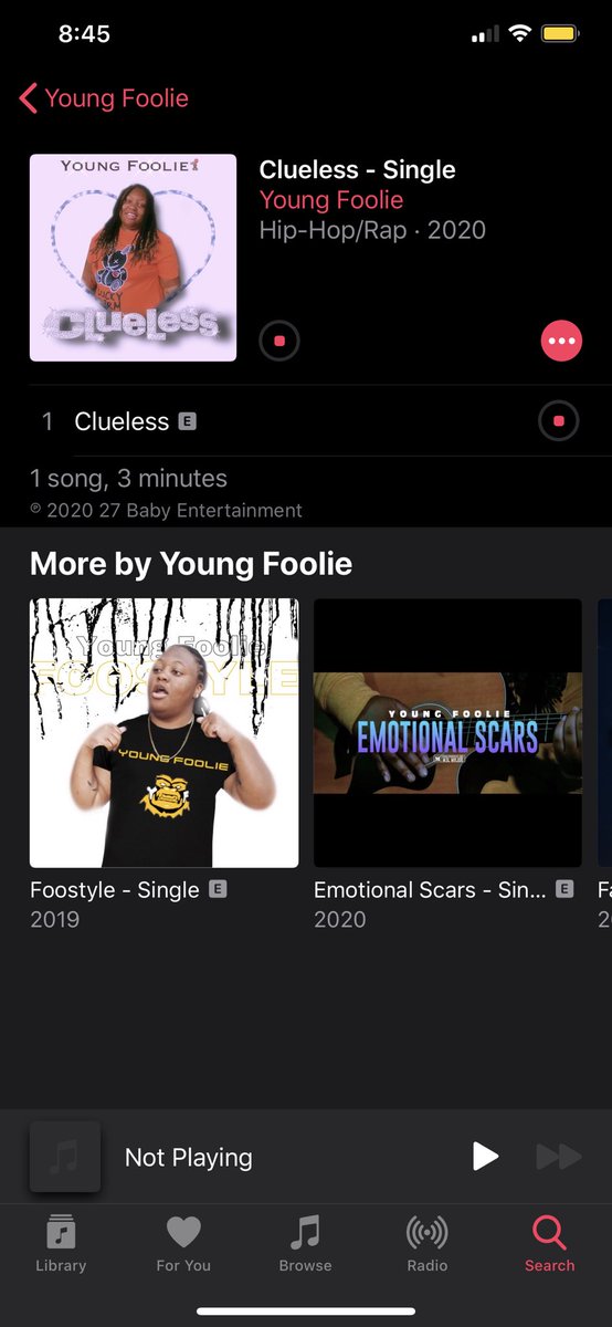 yfcloutboy's tweet photo. Now On Apple Music 🍎🤍 #clueless #GoCop https://t.co/DgZi6YL4uj