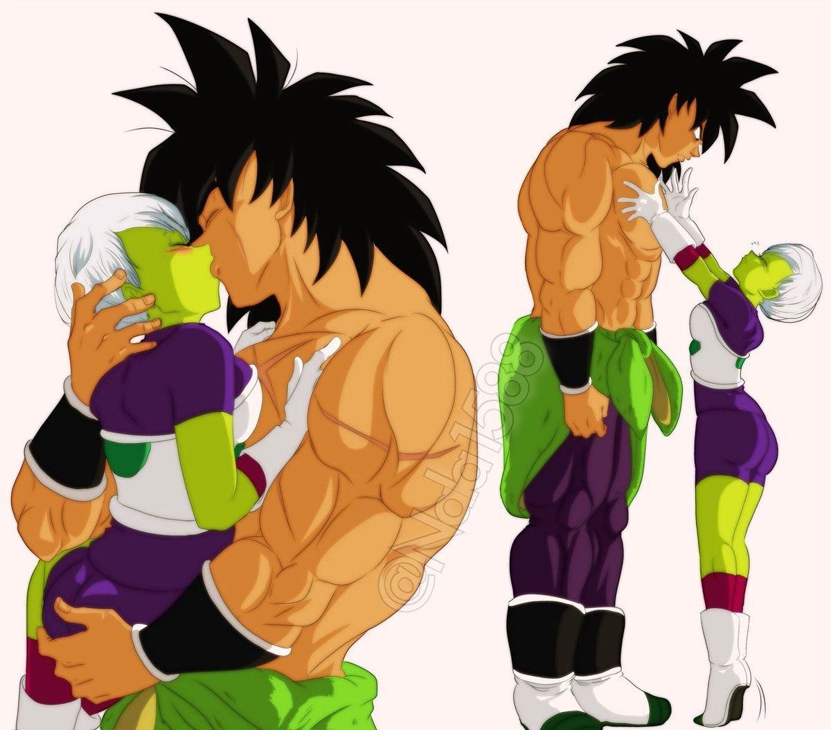 Even though my husband’s attitude is Vegeta, he looks like Broly and has hi...