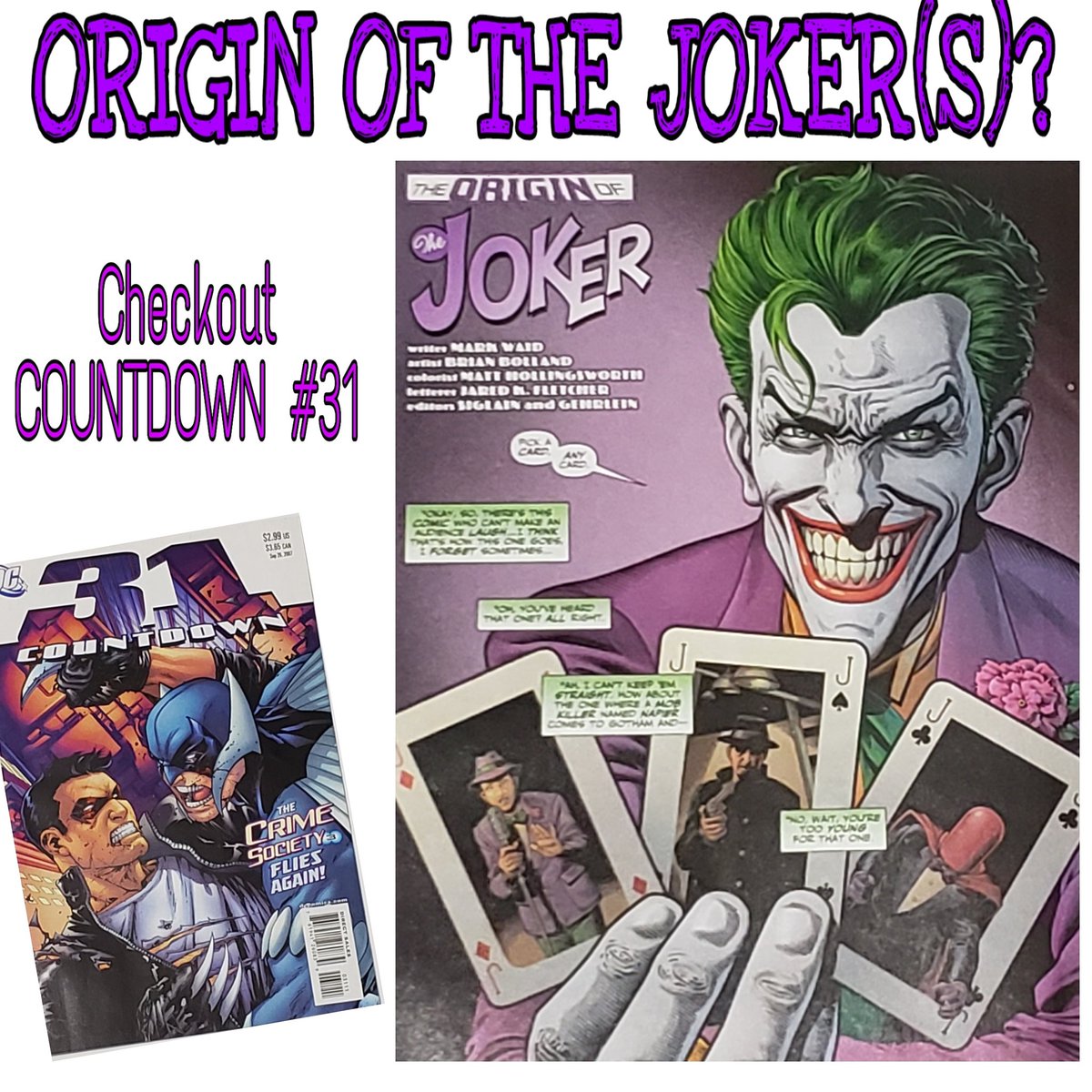 Whats up collectors? Countdown 31 has some info...
#threejokers #comicbooks #comicspeculation #batman #joker #dccomics