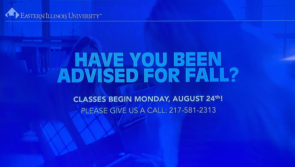 Panthers, welcome back to EIU! 

• The Academic Advising Center has MOVED! We are now located in McAfee Gym #1110
• We are open Monday-Friday from 8:00-4:30
• Give us a call at (217) 581-2313.
• And follow us on Instagram @eiu_academicadvising &amp; FB <a href="/advisingEIU/">advisingEIU</a> 

Go Panthers!