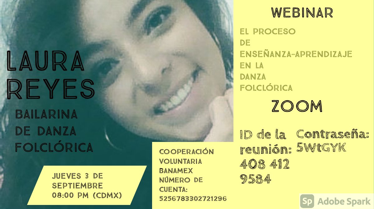 AugustoProcoro's tweet image. Es para mí un placer invitarlos a este webinar en el que charlaremos sobre el proceso de enseñanza-aprendizaje de la danza folclórica. 

¡Los esperamos!