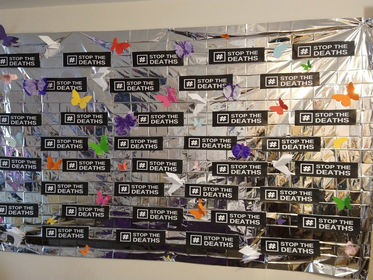 Memorial wall..<a href="/turningpointsco/">Turning Point Scotland</a> everyone remembered was someone's son ... someone's daughter.#StopTheDeaths