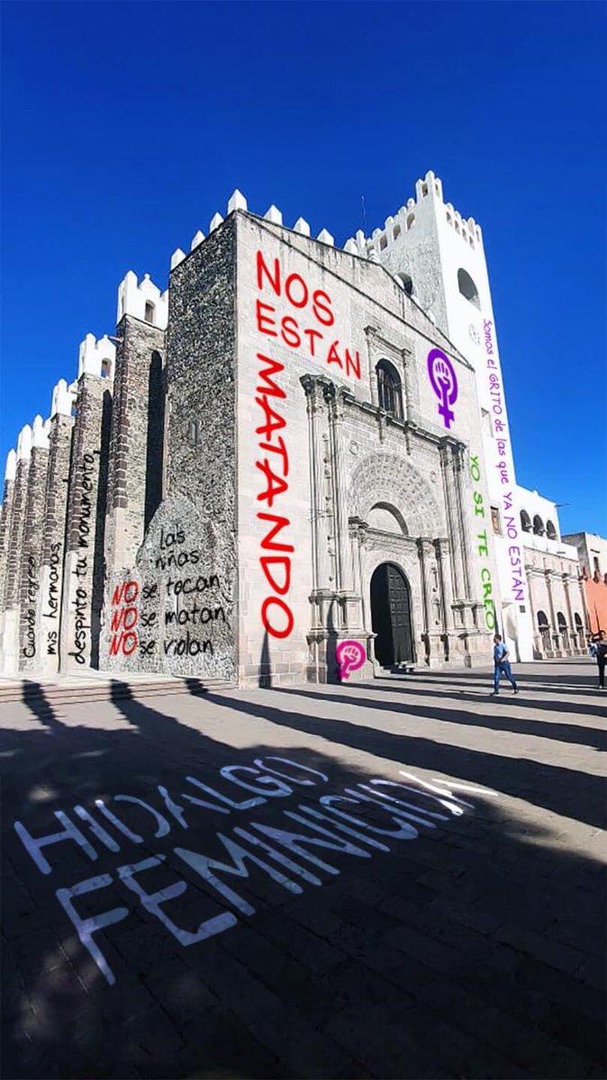 Somos malas... PODEMOS SER PEORES. 
#PintaFeminista #RelojDePachuca 
#GigantesDeTula
#IglesiaDeActopan
#NiUnaMenosHidalgo #LuchaFeminista #LibresNosQueremos #FuimosTodas #VivasNosQueremosHidalgo #SeVaACaer #Hidalgo #Pachuca