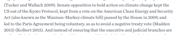 One of the other objections we've gotten is that the next administration should work with Congress to push for climate legislation, instead of acting unilaterally.Six word response: The. Senate. Climate. Emergency. Waxman. Markey. https://rooseveltinstitute.org/publications/fixing-the-senate-equitable-full-representation-21st-century/