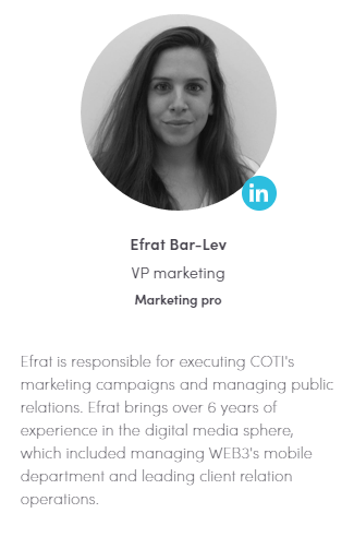 VP marketingOver 6 Years of digital marketing experience, worked at WEB3 and leading client relation operations.