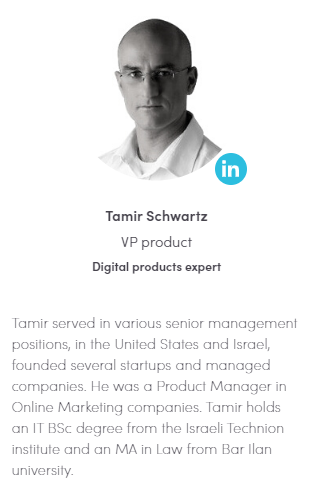 Served in various senior management positions, in the United States and Israel, founded several startups and managed companies. He was a Product Manager in Online Marketing companies.