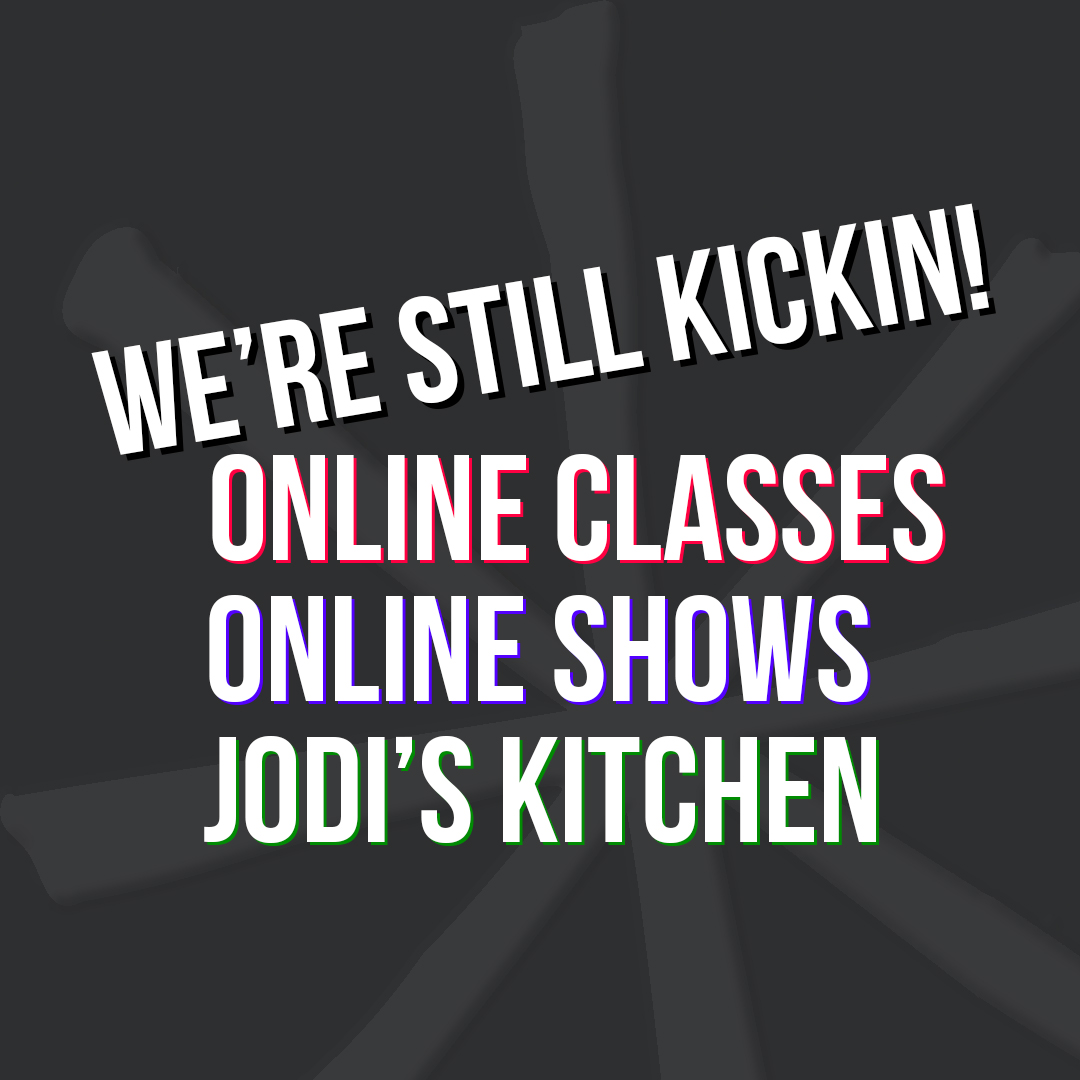 We're still kickin! Wanna help? Spread the word!
theimprovshop.com/classes/
theimprovshop.com/shows/
jodis-kitchen.square.site