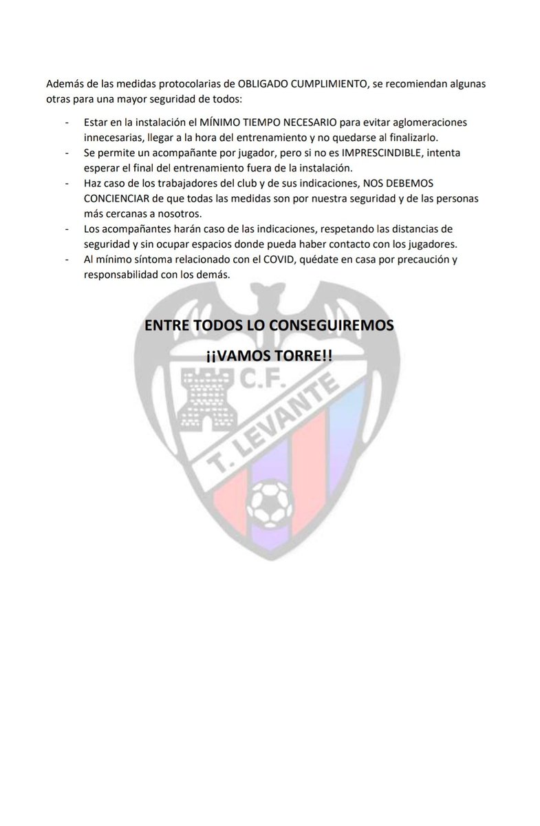 Volvemos!! Pero con todas las medidas de seguridad posibles! Entre todos lo podemos conseguir. 
#vamostorre