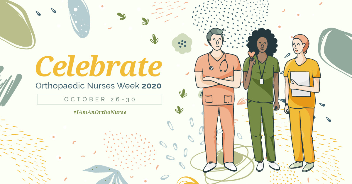 NAONurses's tweet photo. A whole week celebrating orthopaedic nurses? Yes please! Mark your calendars and get excited to join us from October 26-30 as we celebrate Orthopaedic Nurses Week! #OrthoNursesWeek2020
https://t.co/ufjViYkjPq https://t.co/B8xIysKdgH