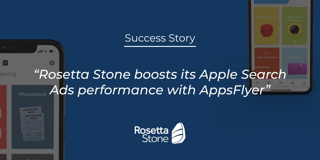 AppsFlyer's tweet photo. Find out how remarketing to dormant users via #AppleSearchAds with AppsFlyer led @rosettastone to a 39% higher ROI than comparable new users.
https://t.co/VQsmdWTs1U
#ROI #growth #digitalmarketing https://t.co/DdtvYNn1YJ