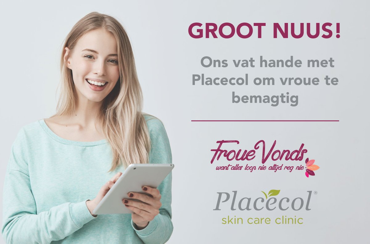 #GROOT nuus! September vat ons #FroueVonds hande met <a href="/Placecolsa/">Placecol Skin Care</a>  om #vroue te bemagtig en werkgeleenthede te skep! Ons deel binnekort meer! Hou ons sosiale media dop! <a href="/solidariteit/">Solidariteit</a> <a href="/SBeweging/">Solidariteit Beweging / Solidarity Movement</a> <a href="/ReneRouxSHH/">Solhelpendehand</a> <a href="/NoethHannes/">Solhelpendehand</a> <a href="/ImbalieBeauty/">Imbalie Beauty</a> <a href="/EsnaColyn/">Esna Colyn</a>