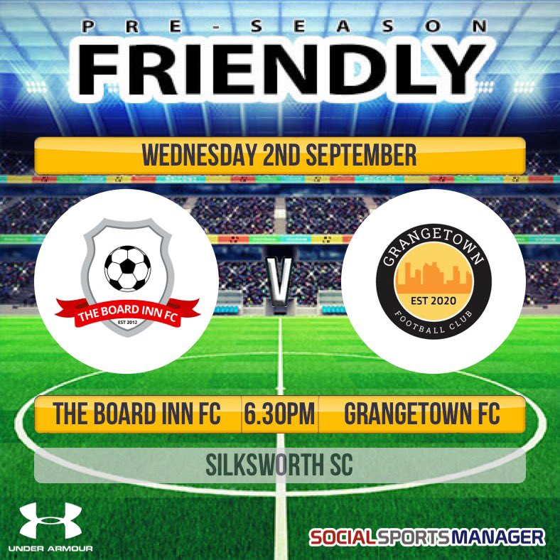 Our last friendly before the season starts. <a href="/GrangetownFC/">Grangetown FC</a> on our home pitch Wednesday 6.30pm kick off. Last chance for the lads to get some minutes in the legs. Hopefully better numbers than Sunday #UTBI