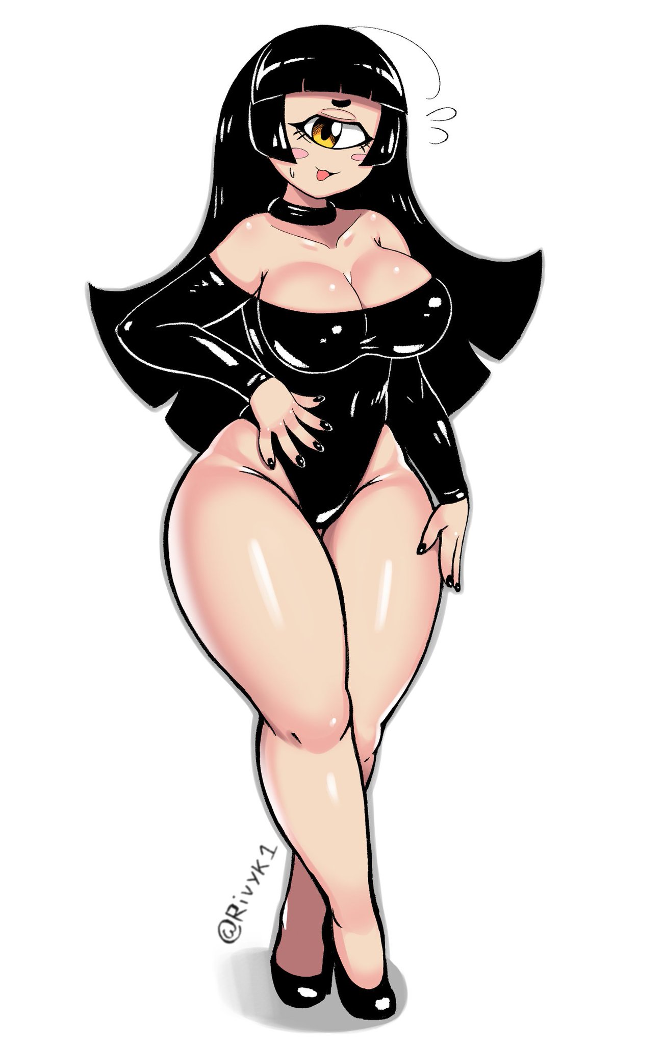 Rivy K 🔞 on X: i wanted to try drawing her with long hair this time 👁️  t.coYNmydBA9H1  X