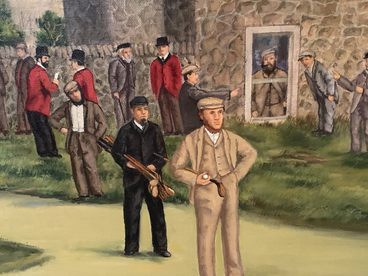 SHistorians's tweet photo. There are a lot of things we take for granted as golfers. Odd to think that the “golf bag” is a relatively new invention. 

The last image is one of the oldest advertisements I have come across for selling golf bags. Circa 1891. 

@britgolfmuseum 
@USGA 
@usgamuseum https://t.co/UxIfdrwGRv