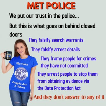 The  #MetPolice then tried to differentiate my case to that of  #Tesco etc, by changing and falsifying my arrest details & framing me for pirating of DVDs when my company was not selling any DVDs. #R4today  #Talkradio  #LBC