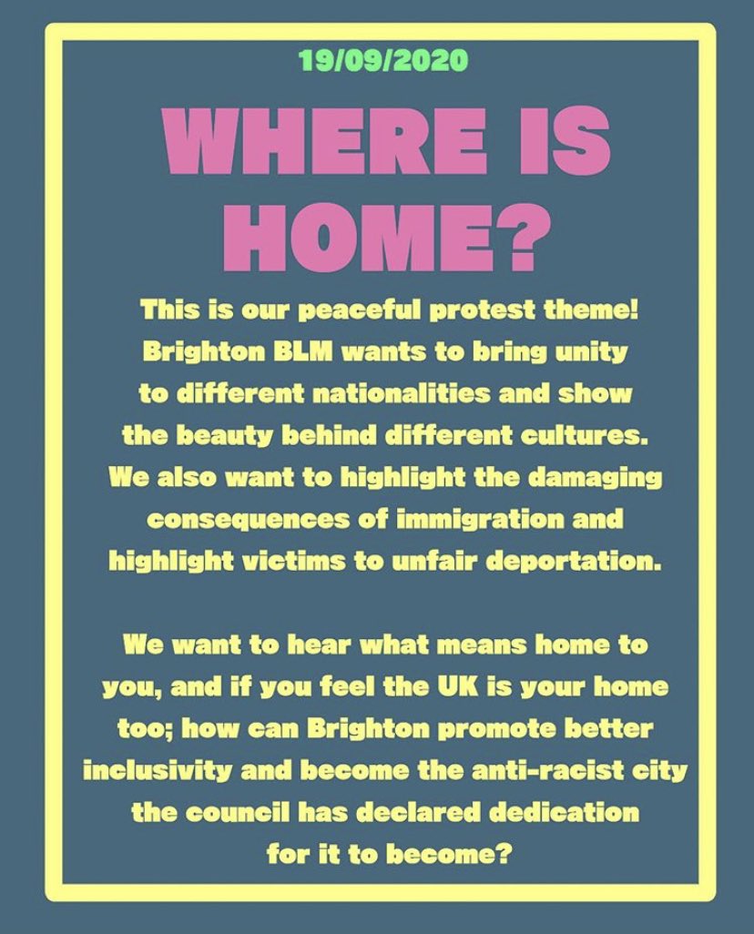 Official Brighton BLM tweet media