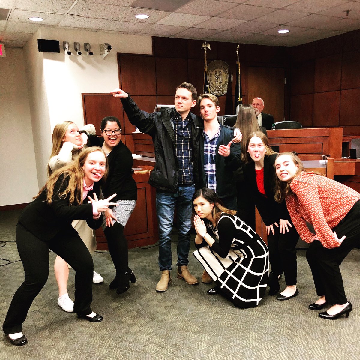 We are so excited to begin forming this year’s Mock Trial Team! In honor of that, here are fun throwbacks from this past season! 💙⚖️