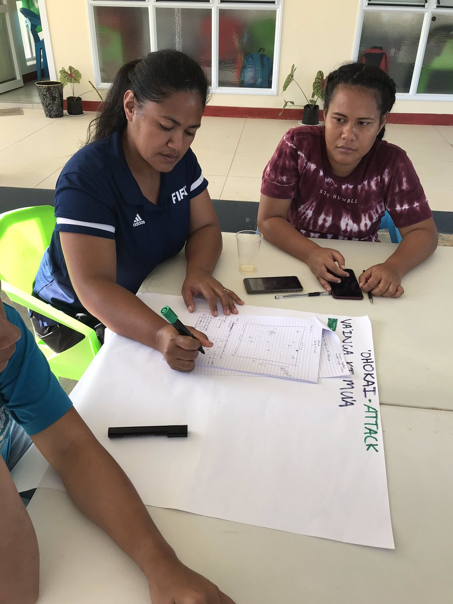 Refresher course for Heilala Manongi coaches/volunteers @ Vava’u @HeilalaManongi #FIFAgrowthparticipation ⚽️💪🌺⚽️💪🌺