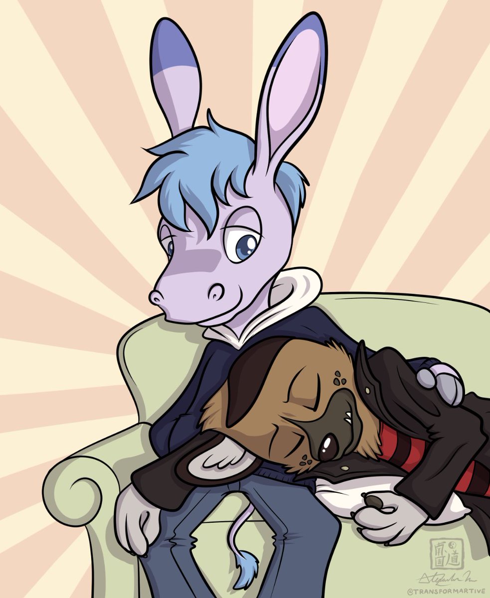 Just finished #AggretsukoSeason3 &amp; I was thinking about this piece I drew last year, thinking Tadano &amp; Haida were perfect. I mean you just don't fly a guy across the country on your private jet for ramen. <a href="/TheGriffinBurns/">Griffin Burns</a> &amp; <a href="/BenjaminDiskin/">Ben Diskin</a> were great again. #AggretsukoSpoilers