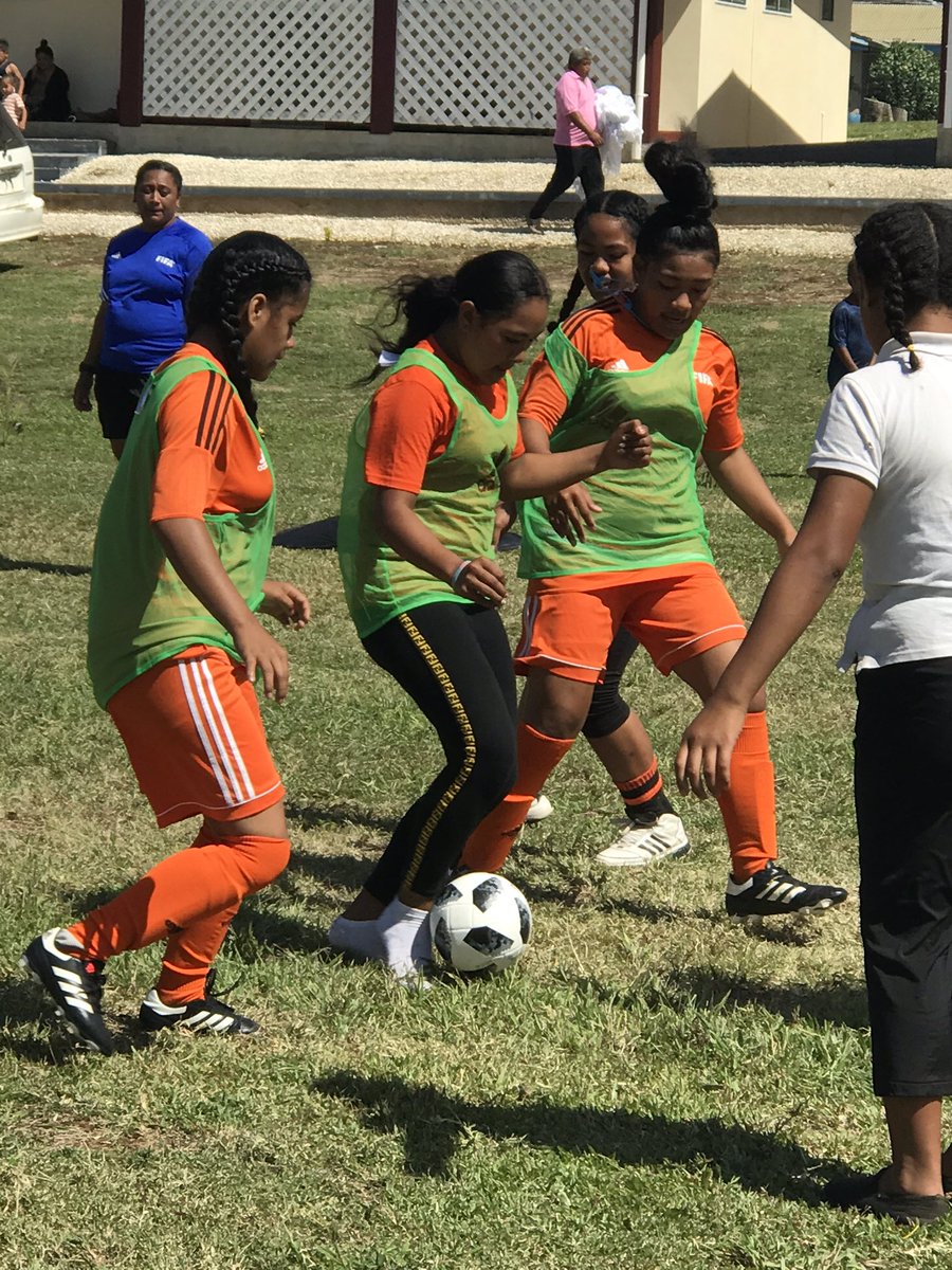 Heilala Manongi Festival brings in 220 young and talented girls to the Lolomana’ia park ⚽️🌺 #FIFAGrowthParticipations project