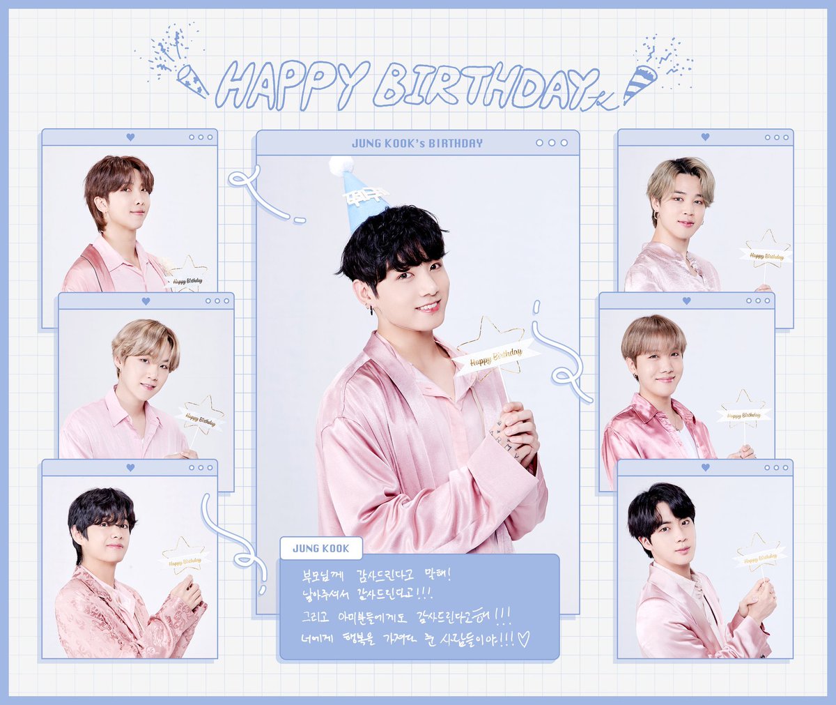 私の人生を変えてくれるきっかけになった人
言葉では表せないほどの魅力があるあなたから目が離せません！！！
これからも好きに歌うこと、踊ることをお兄さんたちと楽しんでね💜
#신의_선물_황금보컬_우리_정국 
#OurForeverSingerJK