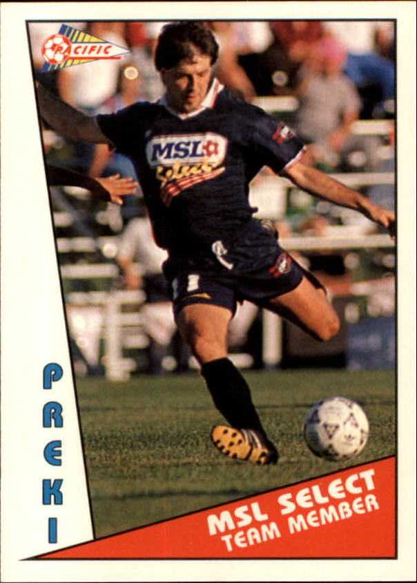 paulguarna's tweet photo. @ThatDamnYank @augustePDX @amarshahism He was with St Louis when this set was printed. I think there are 2 Preki cards in that set. https://t.co/hCEhj3PINV