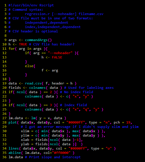 R scripting
