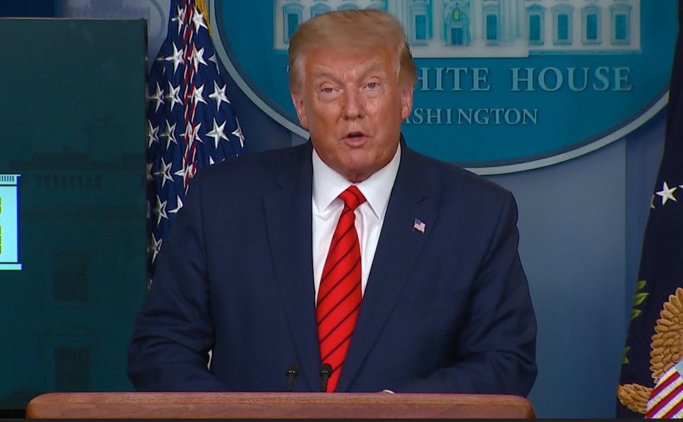 "We've arrested a large number of people -- it's over 200" in various "Democrat-run" cities in the US, says  @POTUS.