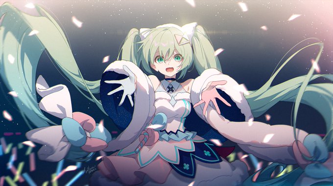 #mikuBirthday #初音ミク生誕祭  
ヾ(❀╹◡╹)ノ゛❀~ 