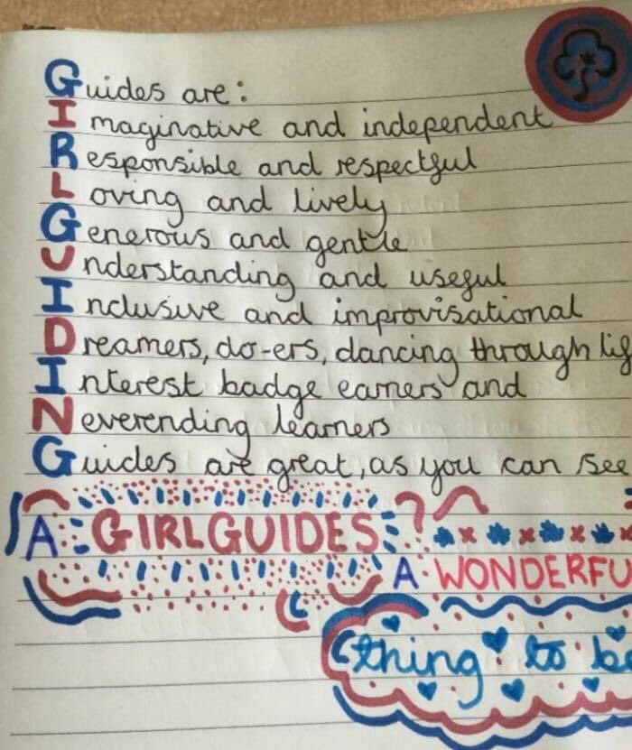 Girlguiding_LE's tweet photo. On the last day of the #keepguiding2020 challenge badge it’s lovely to see things like this! Written by a Guide of 41st Blackburn!
Thanks for sharing and emailing us with all the fun you’ve had whilst doing the challenge badge! #lancseast #girlguiding #girlguidinglancseast https://t.co/9CGm5ZgNbH