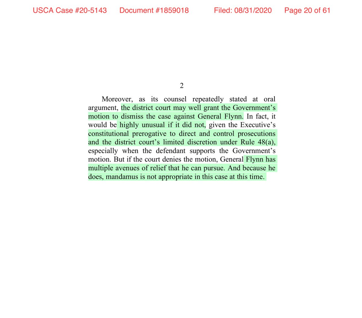 As  @jmad225 points out in Griffith’s concurrence that is some serious Bork in your face and I like it - a lotJudges & Attorneys can be verbose but when the matter at hand can be dispatched in fewer words that’s kind of exquisite