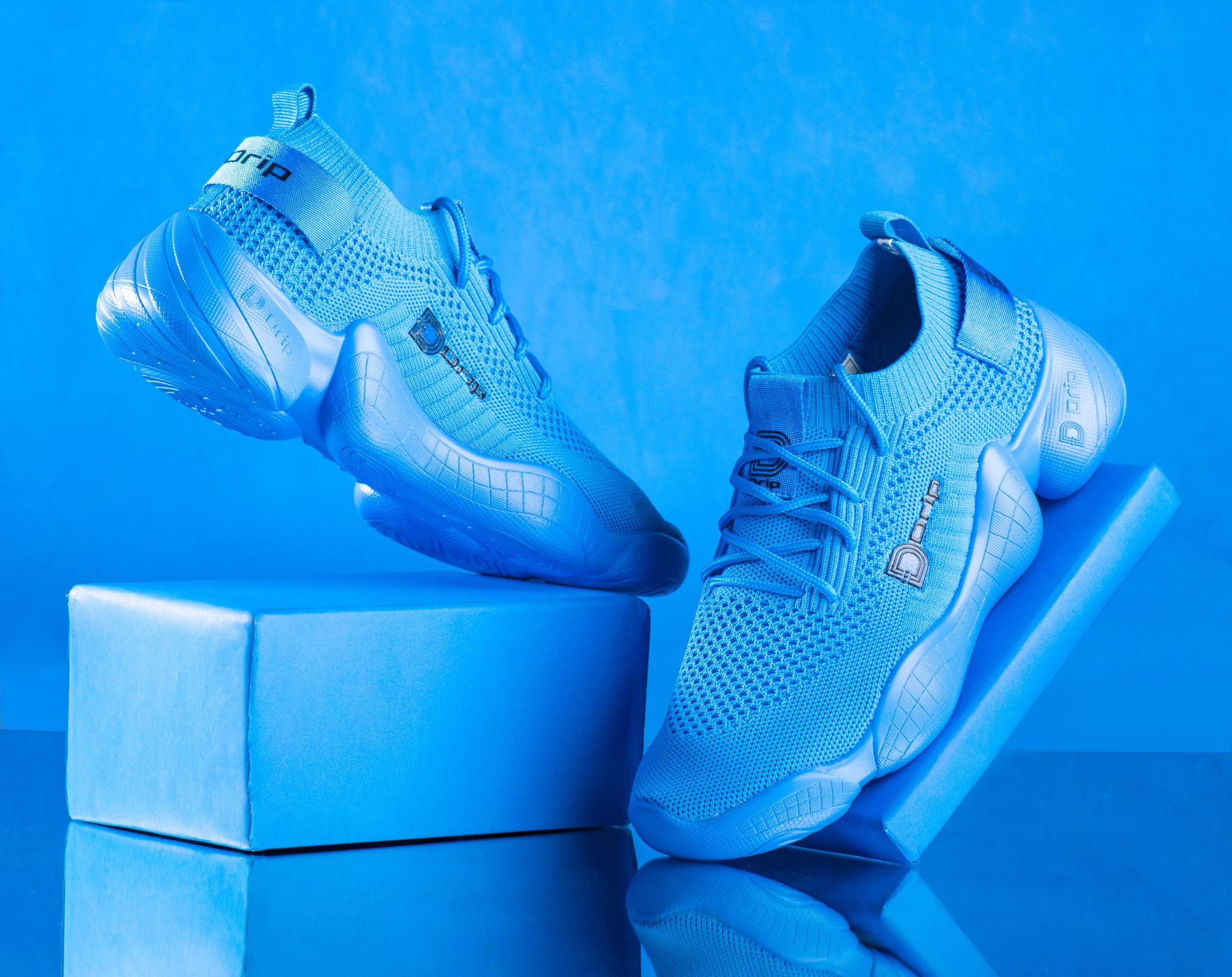blue drip sneakers