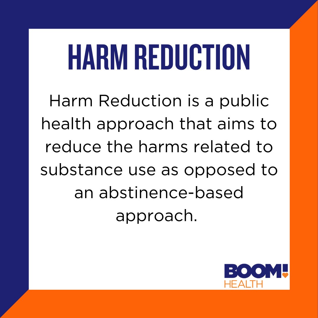 boomhealthnyc's tweet photo. What exactly is Harm Reduction? Slide through to learn a little more about what we do.
#BOOMHealth #HarmReductionWorks #HarmReductionSavesLives #EndOverdose #EndOverdoseNY #InternationalOverdoseAwarenessDay https://t.co/N5SlKBJpw3