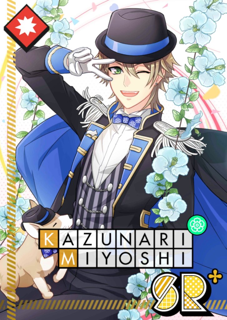THIS HAS TO BE ONE OF HIS SOFTEST CARDS OMG LOOK AT THE PUP STARING AT KAZU WHO IS ANOTHER PUP <3 My heart-i actually didn& #39;t even know him when this scout took place lol