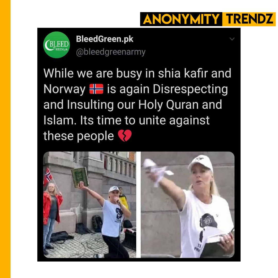 Very harmful moment for every Muslim.
And also shame for the leaders of Muslims
who are still silent
#muslimummah #norway #islam #islamicprinciples #quran #whymuslim #Karachi #Pakistan