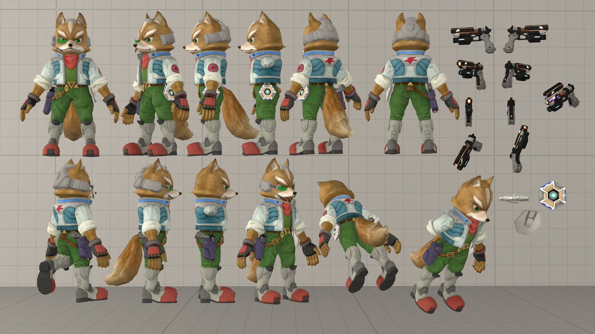 07. Fox McCloud20. Falco Lombardi44. Wolf O'Donnellalso Melee Fox, toriyah