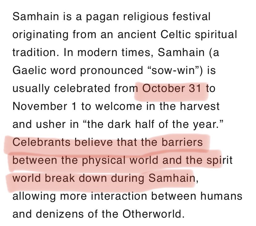 The entire theme of the tour was supposed to be ‘return’. They announced it on 10/31/19 which in witch mythology is Samhain (the time of the year where the veils are the thinnest. The dead can return to the world of the living.